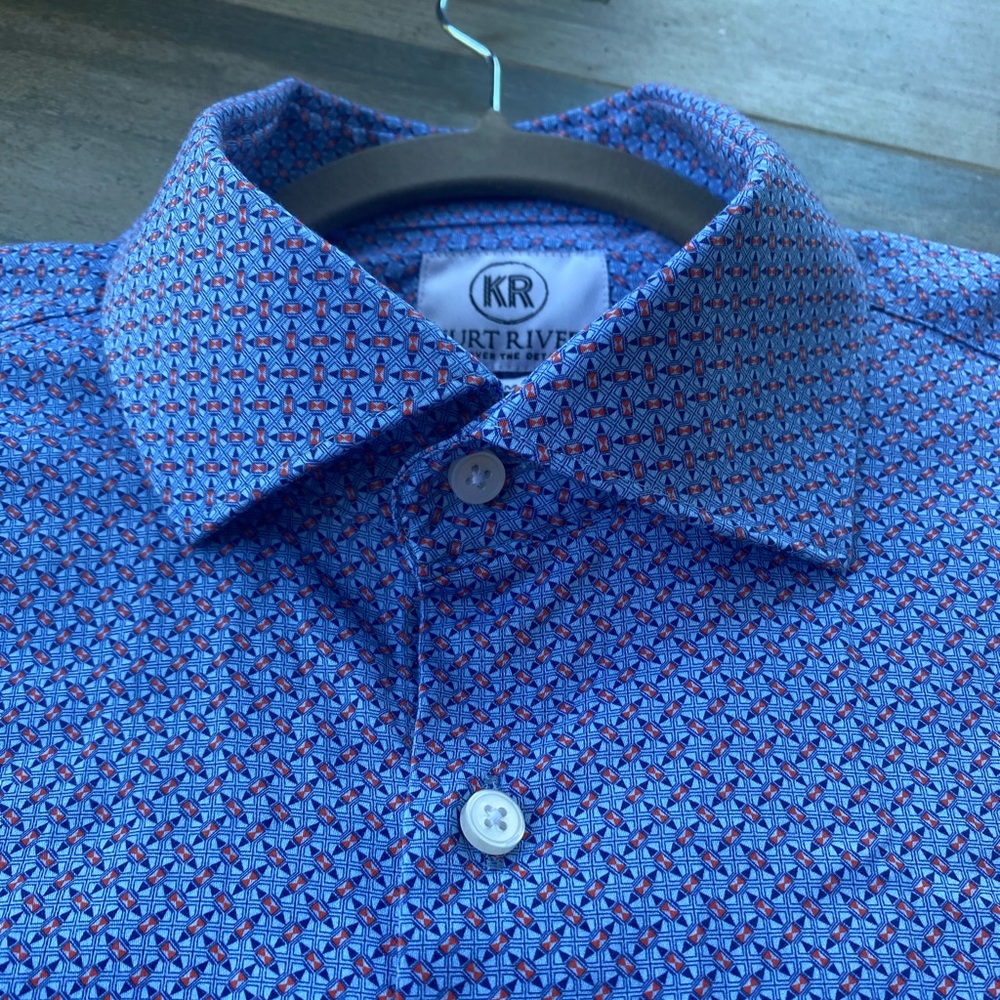 Kurt River slim fit button up dress shirt